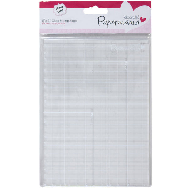 Papermania 5"X7" Clear Stamp Block-
