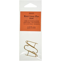 Knitting Pin Pair-Gold