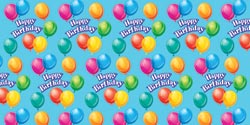 Printed Gift Wrap 5'X30" Roll-Birthday Jubilee