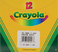 Crayola White Crayons-12/Pkg