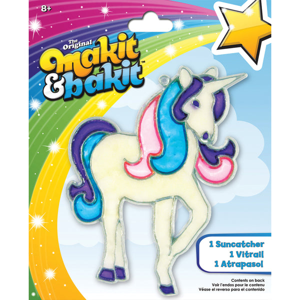 Makit & Bakit Suncatcher Kit-Glitter Unicorn