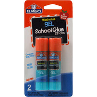 Elmer's Washable School Gel Glue Sticks 2/Pkg-.28oz