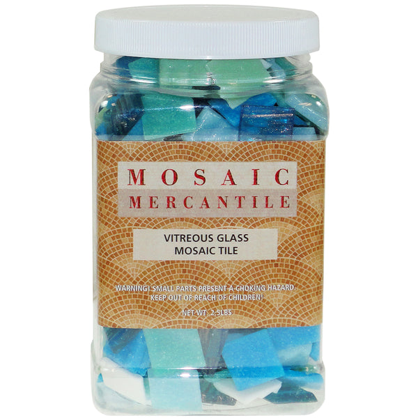 Vitreous Glass Mosaic Tiles 2.5lb-Horizon