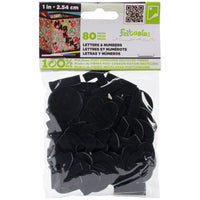 Feltables Felt Letters & Numbers 1" 80/Pkg-Black