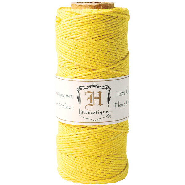 Hemp Cord Spool 20lb 205'-Yellow