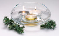 Unscented Wax Floating Candle Disk 3"-Metallic Gold