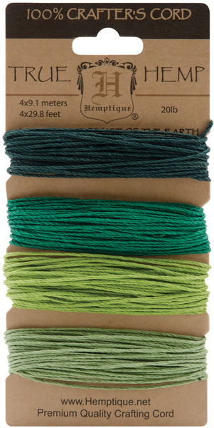 Hemp Cord 20lb 120'-Emerald