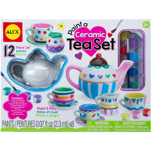 Paint A Ceramic Tea Set Kit-