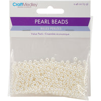 Pearl Beads Value Pack-4mm Ivory 480/Pkg