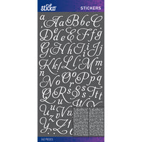 Sticko Alphabet Stickers-White Aphrodite Small