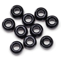 Pony Beads 6mmX9mm 720/Pkg-Opaque Black