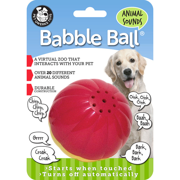 Large Animal Sounds Babble Ball-Red & Yellow