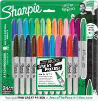 Sharpie Fine Point Permanent Markers 24/Pkg-Electric Pop