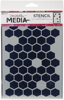 Dina Wakley Media Stencils 9"X6"-Honeycomb
