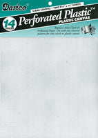 Darice Perforated Plastic Canvas 14 Count 8.5"X11" 2/Pkg-Clear