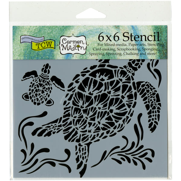 Crafter's Workshop Template 6"X6"-Sea Turtles
