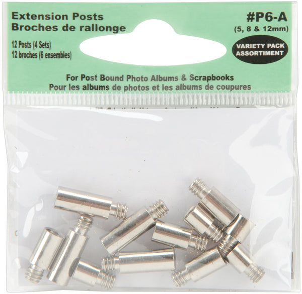 Pioneer Extension Posts 5mm, 8mm & 12mm Variety Pack 12/Pkg-