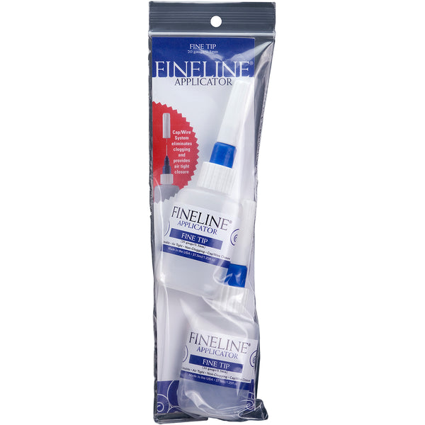 Fineline 20 Gauge Applicators & Bottles - Empty 2/Pkg-1.25oz