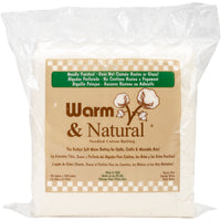 Warm & Natural Cotton Batting -Queen Size 90"X108" FOB: MI