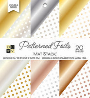 DCWV Double-Sided Cardstock Stack 6"X6" 20/Pkg-Patterned Foils