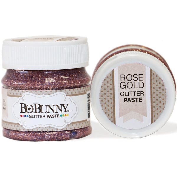 BoBunny Double Dot Glitter Paste 50ml-Rose Gold