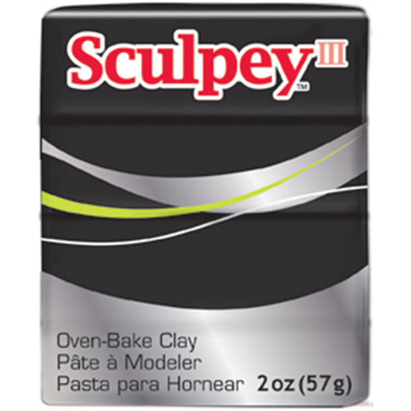 Sculpey III Polymer Clay 2oz-Black