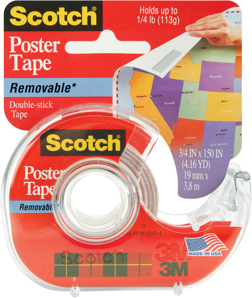 Scotch Removable Poster Tape-.75"X150"