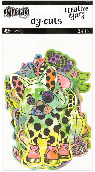Dyan Reaveley's Dylusions Creative Dyary Die Cuts-Colored Animals