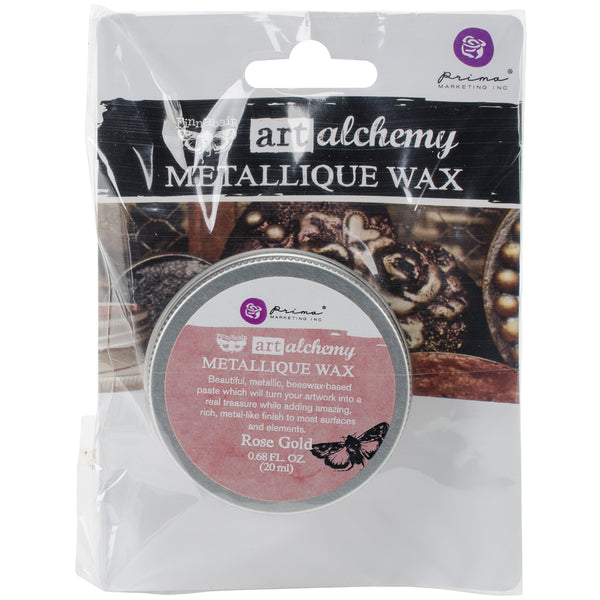 Finnabair Art Alchemy Metallique Wax .68 Fluid Ounce-Rose Gold