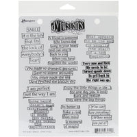 Dyan Reaveley's Dylusions Cling Stamp Collections 8.5"X7"-The Right Words