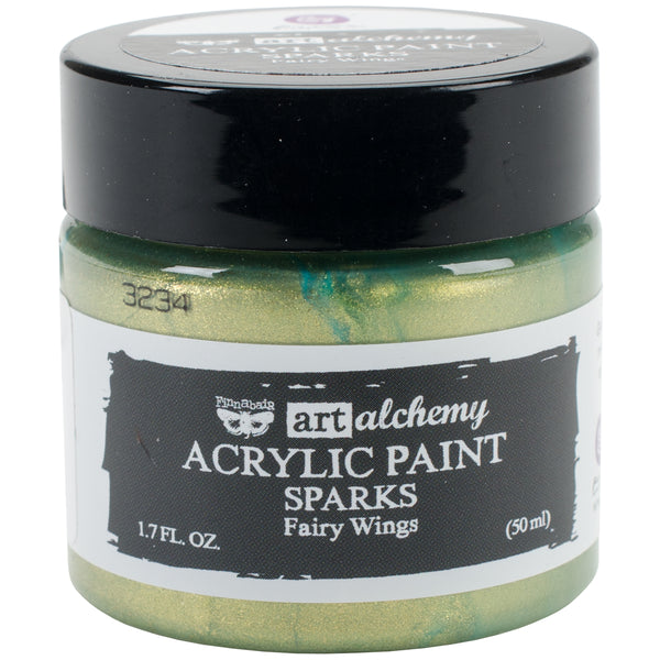 Finnabair Art Alchemy Sparks Acrylic Paint 1.7 Fluid Ounces-Fairy Wings