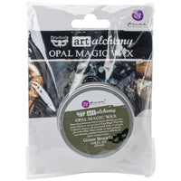 Finnabair Art Alchemy Opal Magic Wax .68 Fluid Ounce-Green Brocade