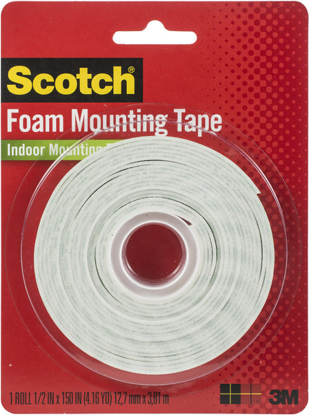 Scotch Foam Mounting Tape-.5"X150"