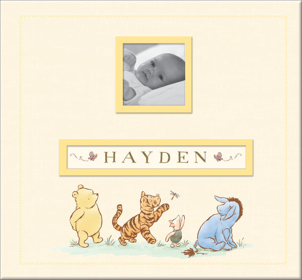 EK Success Disney Frame-A-Name Post Bound Album 12"X12"-Classic Pooh
