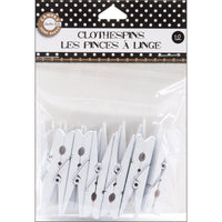 Small Clothespins 2" 12/Pkg-White