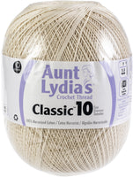 Aunt Lydia's Classic Crochet Thread Size 10 Jumbo-Natural