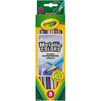 Crayola Metallic Colored Pencils-8/Pkg Long
