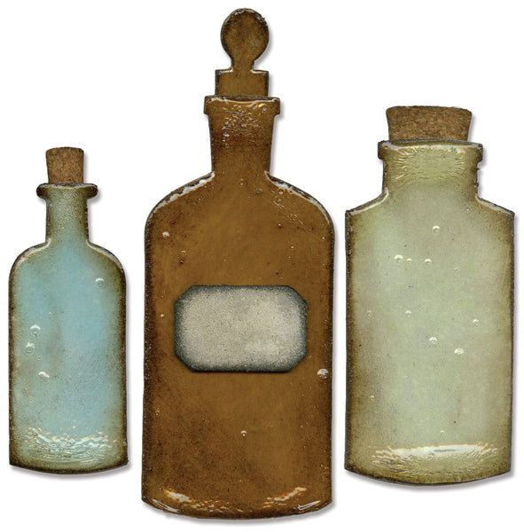 Sizzix Bigz Die By Tim Holtz 5.5"X6"-Apothecary Bottles