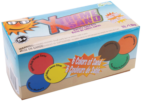 Xtreme Sand Variety Sand Box .5lb 6/Pkg-Classic Colors