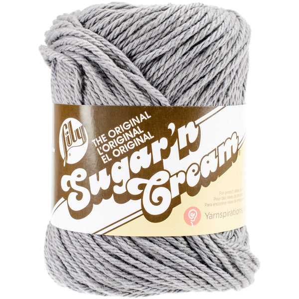 Sugar'n Cream Yarn - Solids-Overcast