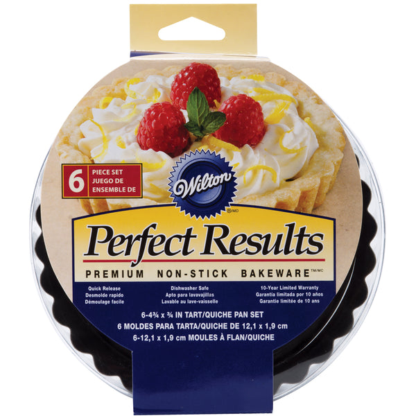 Perfect Results Tart/Quiche Pans 6/Pkg-Round 4"