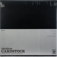 Core'dinations Value Pack Smooth Cardstock 12"X12" 20/Pkg-Black Cat