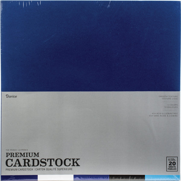 Core'dinations Value Pack Smooth Cardstock 12"X12" 20/Pkg-The Prince Assortment