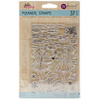Julie Nutting Planner Clear Stamps 4"X6"-Holiday Bliss