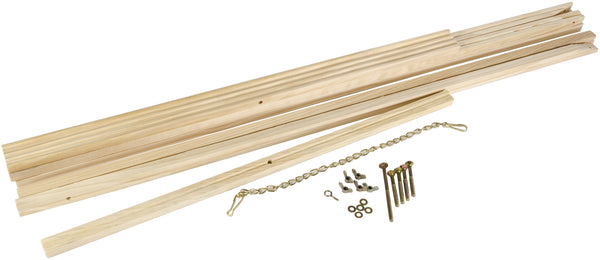 Natural Wood Floor Easel-65" High