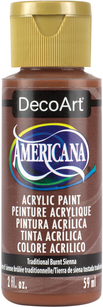 Americana Acrylic Paint 2oz-Traditional Burnt Sienna - Opaque