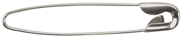 Coiless Safety Pins-2.25" Nickel 50/Pkg