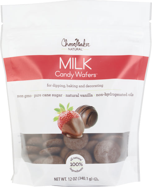 ChocoMaker(R) Natural Chocolate Candy Wafers 12oz Pouch-Milk