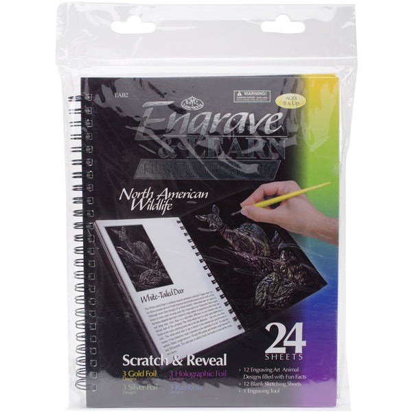 Engraving Art Travel Book-North American Wildlife