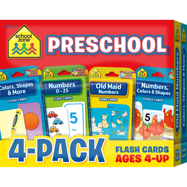 Flash Cards 4-Pack-Preschool